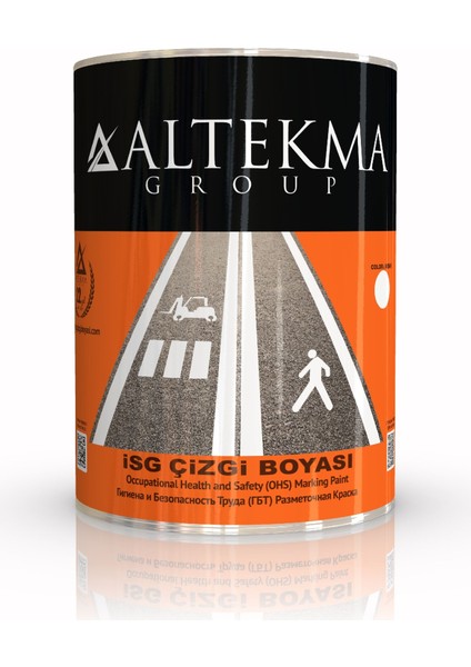 SOĞUK YOL ÇİZGİ BOYASI 5KG TURUNCU- Ral 2004 Turuncu Isg Çizgi Boyası fiyatları