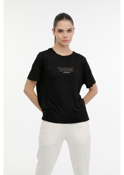 WL NOVA 11CT2009 3PR Siyah Kadın Kısa Kol T-Shirt