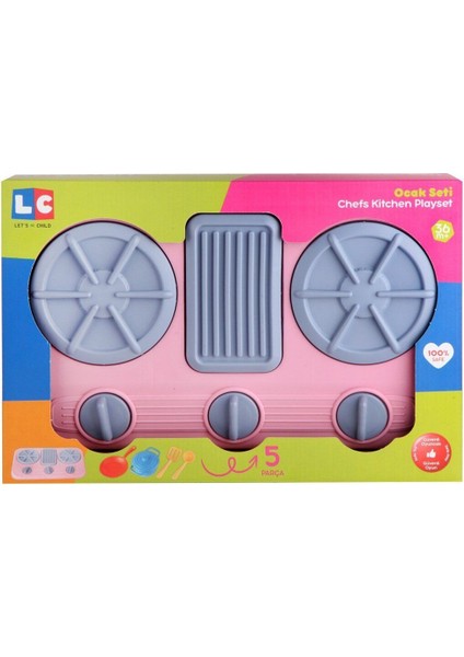 Lc Oyuncak Açık Pembe Ocaklı Mutfak Seti