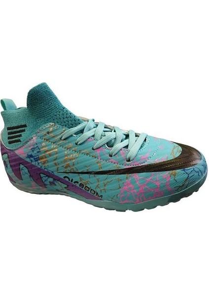La Liga H565 Genç Çoraplı Halı Saha Ayakkabısı Turkuaz - Mor modelleri