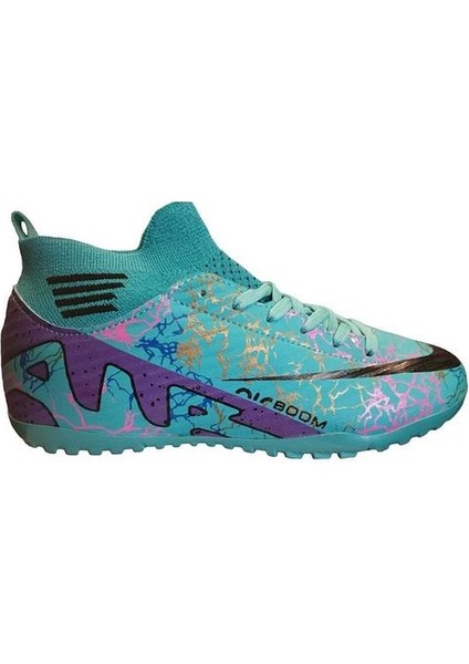 La Liga H565 Genç Çoraplı Halı Saha Ayakkabısı Turkuaz - Mor fırsatları