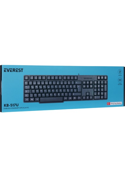 KB-517U Siyah USB Q Standart Klavye