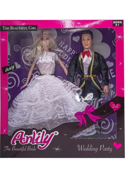 Oyuncak 02264 Kutulu Anlily Gelin Damat Bebek Set fiyatları