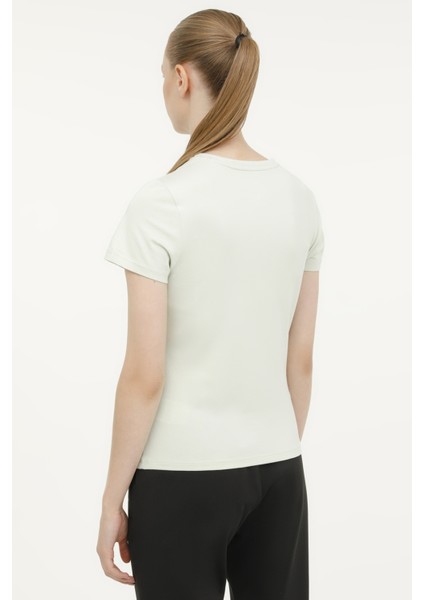 W-CT131 BASIC MODAL C NEC PASTEL YESIL Kadın Kısa Kol T-Shirt fiyatları