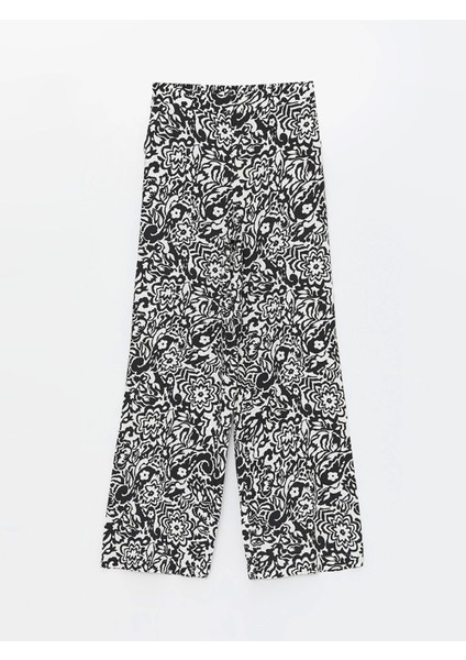 Lcw Vision Siyah Beli Lastikli Desenli Kadın Pantolon indirimleri