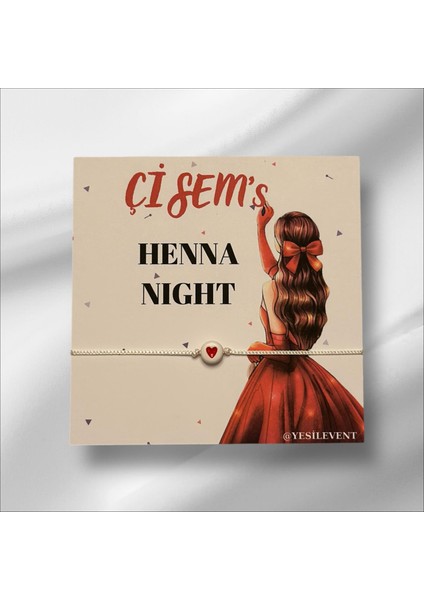 Söz & Nişan & Nikah & Bride To Be Hediyelik Plastik Kalpli Bileklik Tasarım Kart 6 Adet 9x9