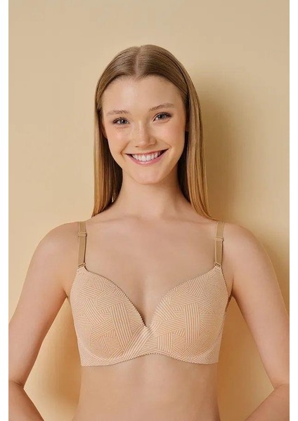 Fk Kadın Lazer Kesim Desteksiz Dolgusuz Balenli Soft Sütyen