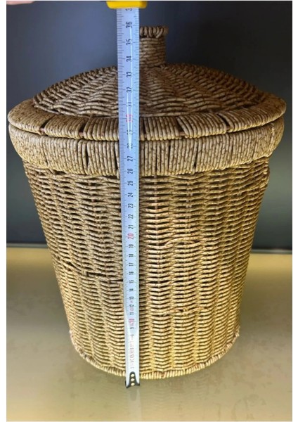 Wicker Büyük Boy Hasır Kapaklı Patates Soğan Sepet Sunum Sebzelik Örgü Çamaşır Sepeti Dekor modelleri