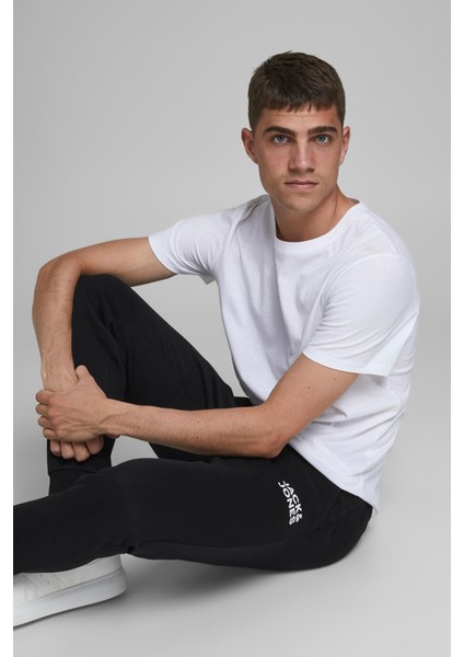 JJIGORDON JJNEWSOFT SWEAT Siyah Erkek Eşofman Altı