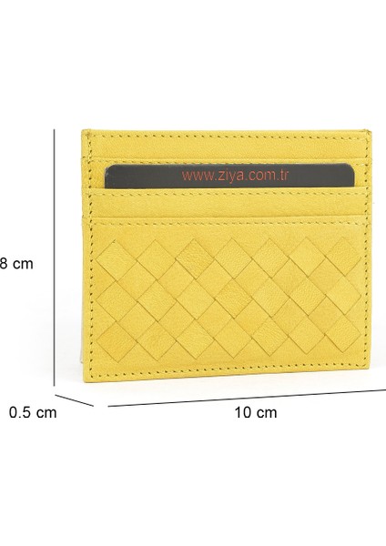 , Unisex Hakiki Deri Kartlık 1539852Z05 Sarı fiyatları