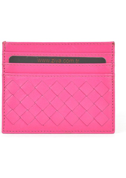 , Unisex Hakiki Deri Kartlık 1539852Z05 Fuşya