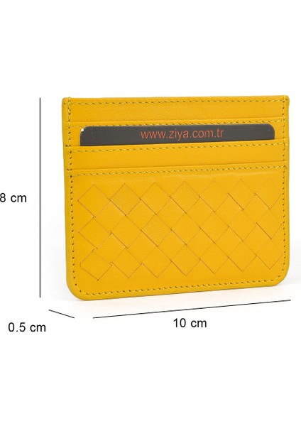 , Unisex Hakiki Deri Kartlık 1539852Z06 Sarı fiyatları
