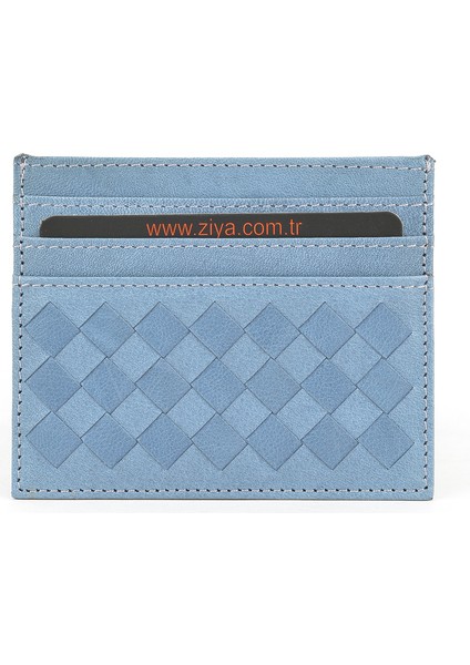 , Unisex Hakiki Deri Kartlık 1539852Z05 Mavi