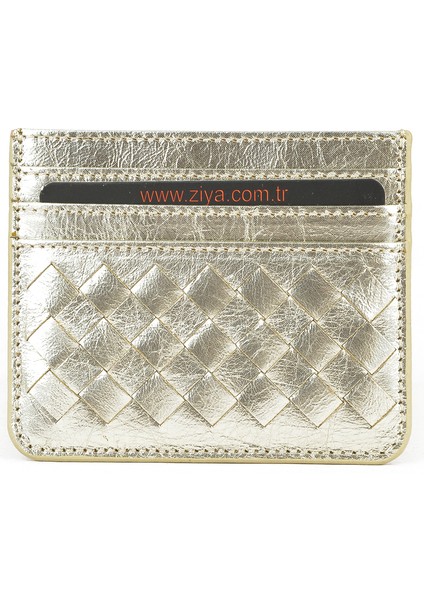 , Unisex Hakiki Deri Kartlık 1539852Z06 Altın