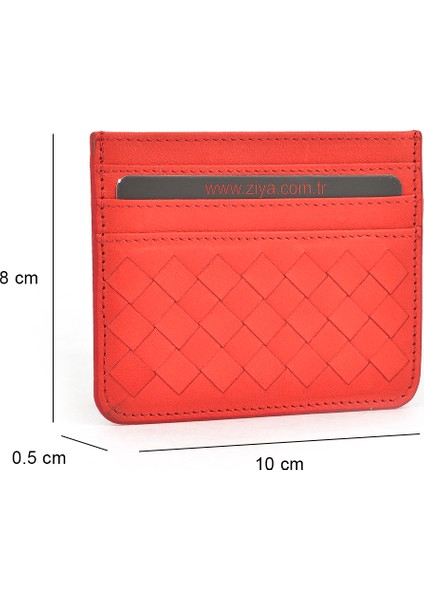 , Unisex Hakiki Deri Kartlık 1539852Z06 Kırmızı fiyatları