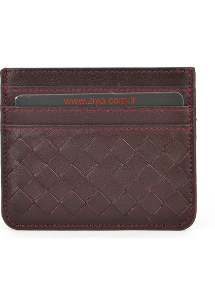 , Unisex Hakiki Deri Kartlık 1539852Z06 Bordo