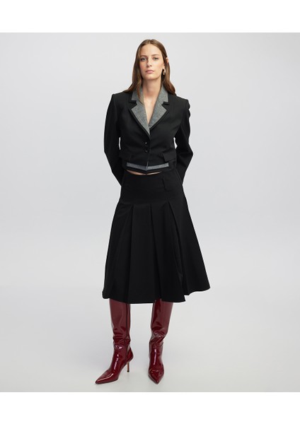 Kumaş Mix Crop Blazer IW6250106014001 fiyatları