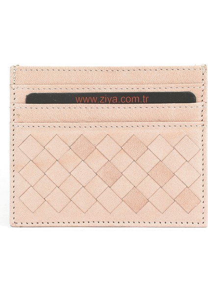 , Unisex Hakiki Deri Kartlık 1539852Z05 Pudra