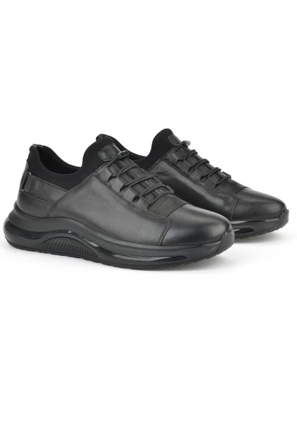 , Erkek Hakiki Deri Sneaker 153423Z703 Siyah fiyatları