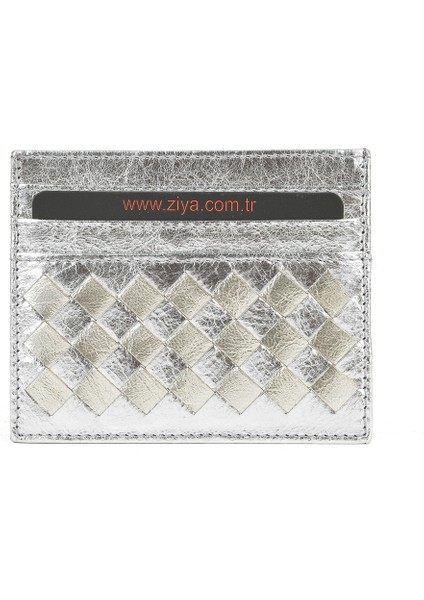 , Unisex Hakiki Deri Kartlık 1539852Z05 Gümüş