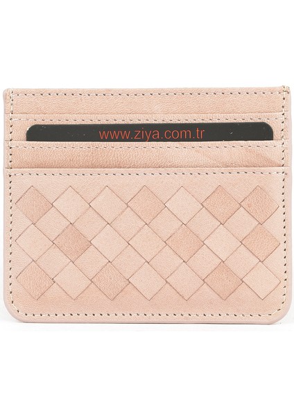 , Unisex Hakiki Deri Kartlık 1539852Z06 Pudra