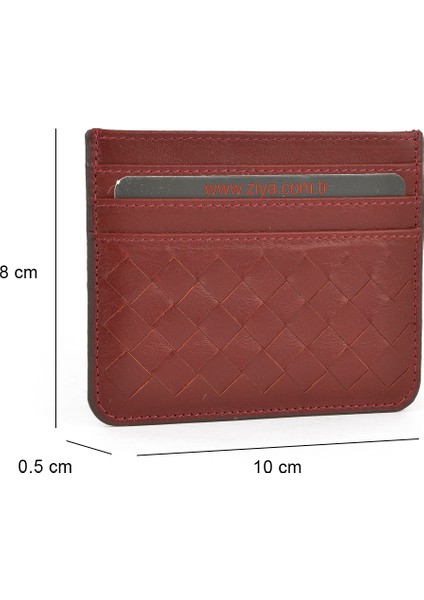 , Unisex Hakiki Deri Kartlık 1539852Z06 Kızıl Kahve fiyatları