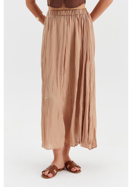 Saten Kraslı Etek modelleri