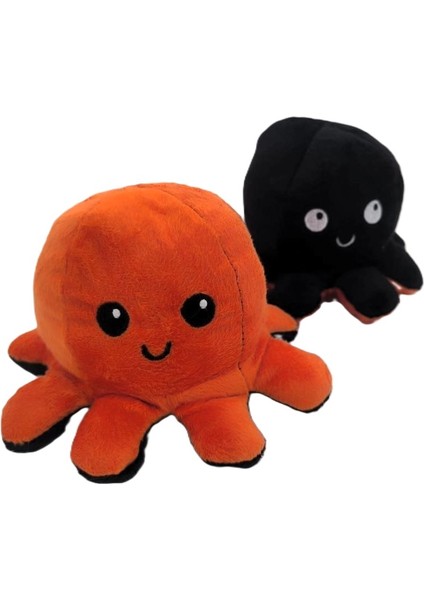 62054 Mood Değiştiren Peluş Ahtapot 20 Cm. Siyah - Turuncu modelleri