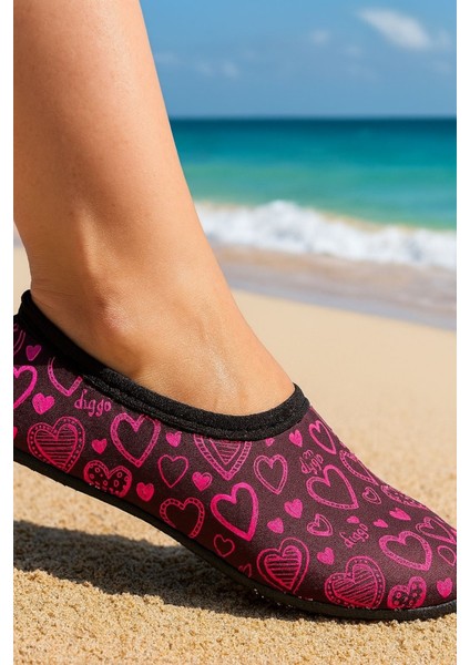 Deniz Havuz Ayakkabısı Kaymaz Taban Özelliği ile Su Sporları için Siyah fiyatları