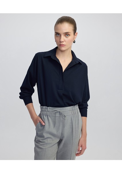 Gömlek Yaka Bluz IW6250006031015