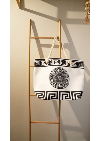 Kadın Lüks Desen Çanta - Fermuarlı- 50*35 Cm- Plaj Çantası indirimleri