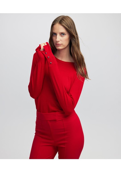 Kontrast Düğmeli Triko IW6250050049034