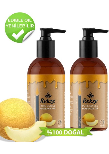 Doğal Kavun Aromalı Masaj Yağı – 2X120 ml Vücut Bakımı