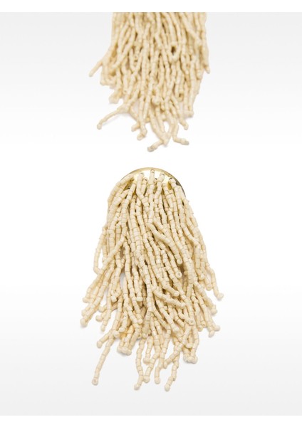 Boncuk Detaylı Uzun Küpe fırsatları