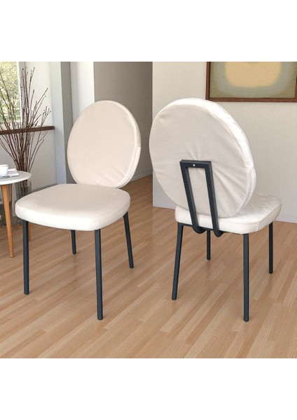 4 Kişilik Kemençe Siyah Kenar Mutfak Masa Sandalye Takımı 120 x 70 cm (Bej-Siyah Iskelet Sırtı Fermuarlı) fiyatları