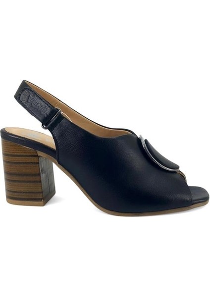 2108518 Günlük Hakiki Deri Bayan Sandalet-Siyah fiyatları