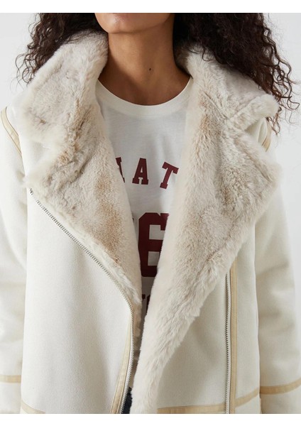 Xsıde Biker Yaka Kadın Süet Görünümlü Mont (W5) modelleri