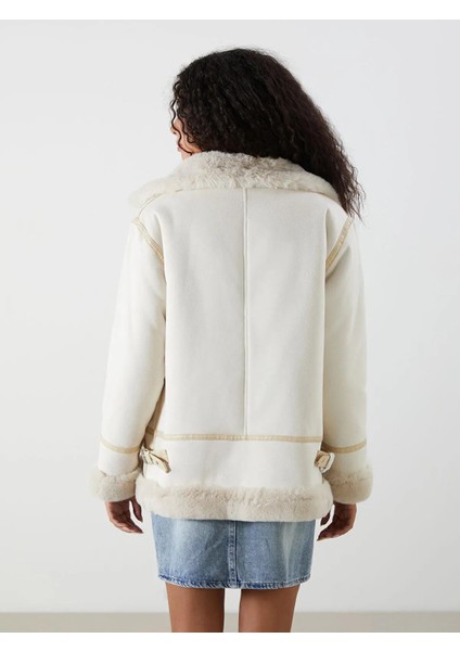 Xsıde Biker Yaka Kadın Süet Görünümlü Mont (W5) indirimleri