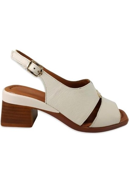 2311510 Günlük Hakiki Deri Bayan Sandalet-Bej fiyatları