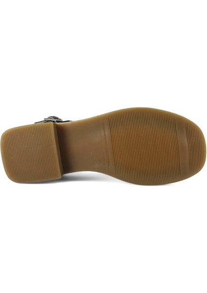 2512003 Günlük Hakiki Deri Bayan Sandalet-Siyah fırsatları