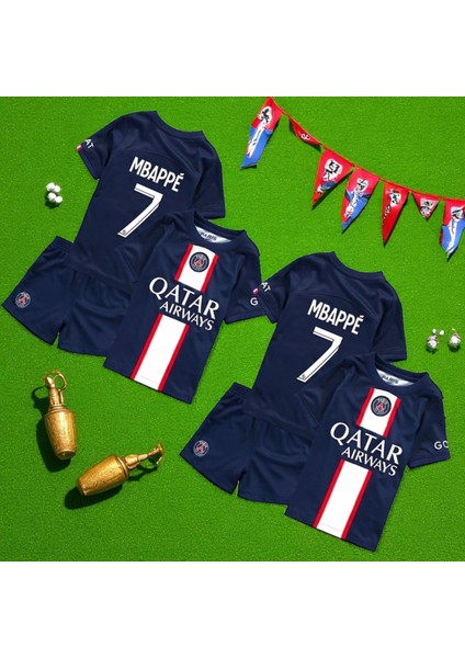 Psg Mbappe Paris Saint Germain 22/23 Sezon Halı Saha Çoraplı Forması 3'lü Set fiyatları