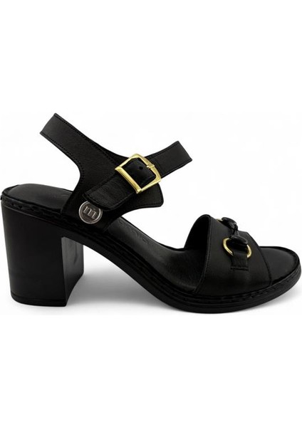 2420HAKIKI Deri Günlük Kadın Sandalet-Siyah fiyatları