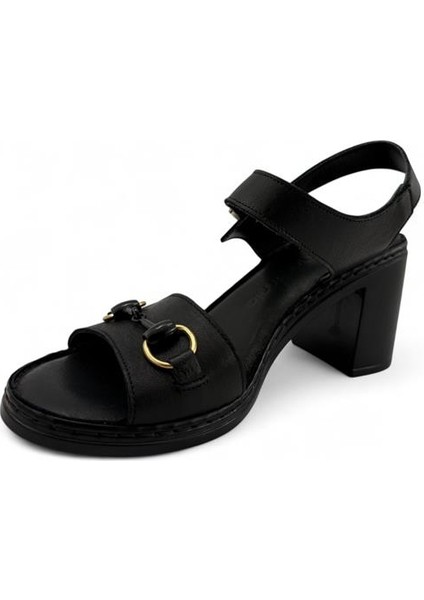 2420HAKIKI Deri Günlük Kadın Sandalet-Siyah modelleri