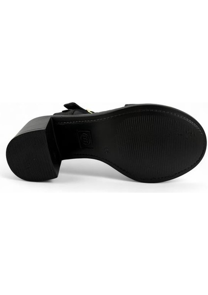 2420HAKIKI Deri Günlük Kadın Sandalet-Siyah fırsatları
