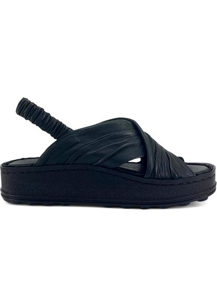 2585HAKIKI Deri Günlük Kadın Sandalet-Siyah modelleri