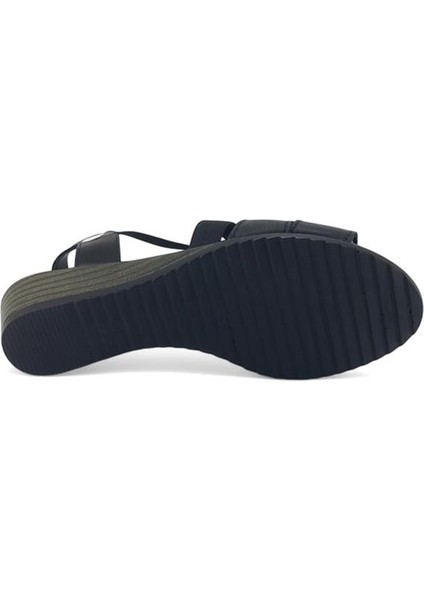 2735 Hakiki Deri Günlük Kadın Sandalet-Siyah fırsatları