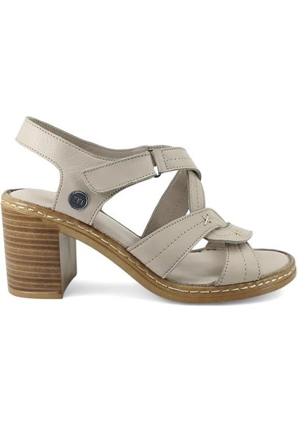 2505 Hakiki Deri Günlük Kadın Sandalet-Gri fiyatları