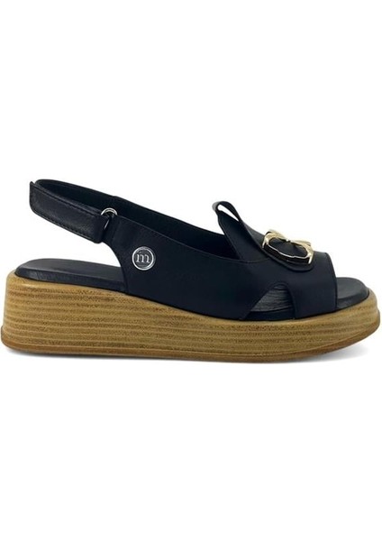 2780 Hakiki Deri Günlük Kadın Sandalet-Siyah fiyatları