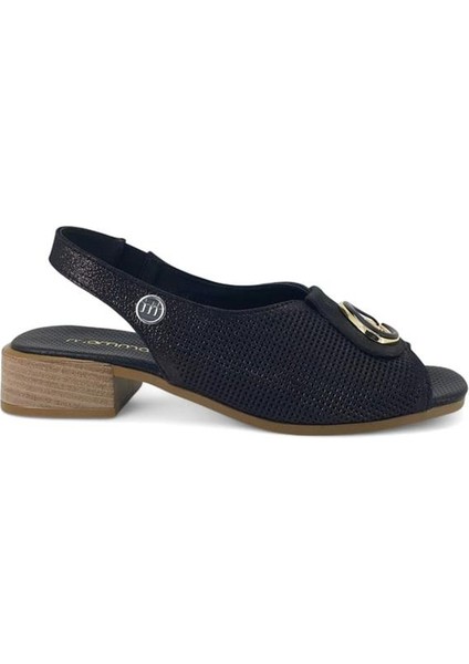 2720 Hakiki Deri Günlük Kadın Sandalet-Siyah Çelik fiyatları