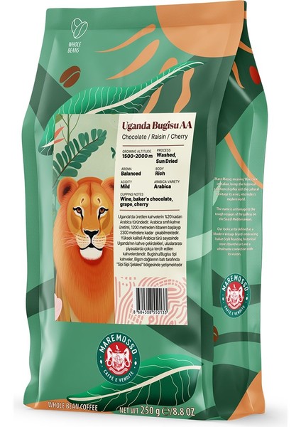 Uganda Bugisu Aa Yöresel Filtre Kahve 250 gr